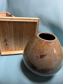 人間国宝　備前焼　最高の美　花瓶　在銘　共箱　共布　店じまいSALE中 備前焼 人間国宝 金重陶陽作 花入 共箱 D R7820 - メルカリ